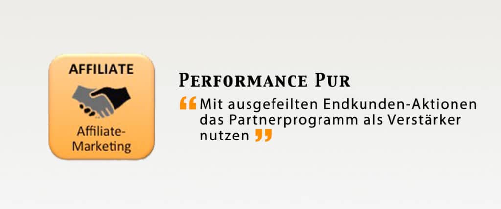 Performance im Affiliate Marketing